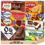 [안녕골목마켓] 사무실 과자 세트 10종 (+1) 오뜨 쇼콜라 몽쉘 생크림 빅파이 마가렛트 카스타드 빈츠 촉촉한초코칩 쵸코하임 화이트하임 쿠크다스 소라과자 1세트, 1개