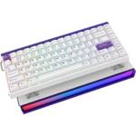 EPOMAKER Aula Hero84 HE 유선 홀 이펙트 키보드 화이트 앤 퍼플, White&Purple